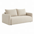 2-Sitzer Sofa Beige mit Polyesterbezug und Schaumstoffpolsterung 180 x 100 x 78 cm